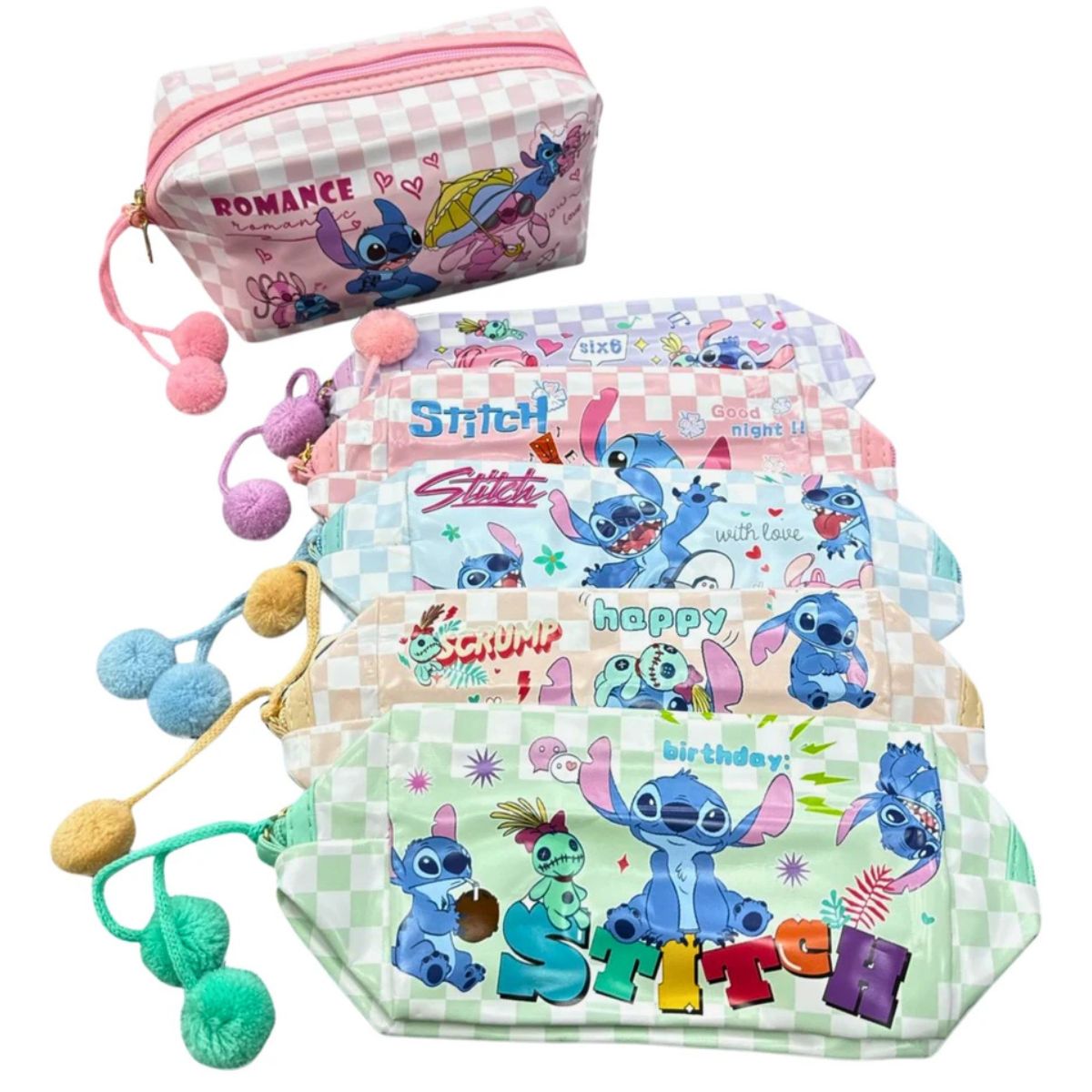 ESTUCHE PORTA COSMETICOS DE STITCH
